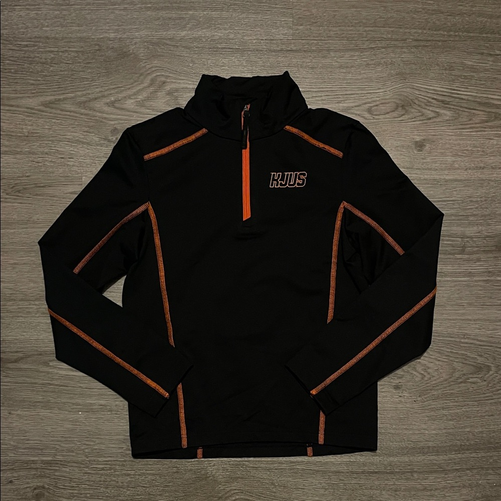 KJUS Kids Black and Orange Top